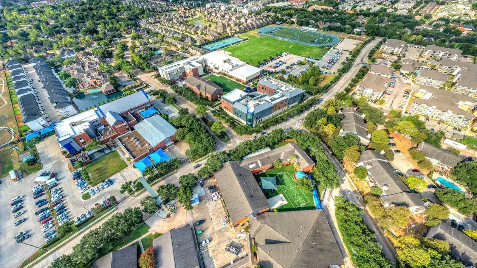The Village School from the air